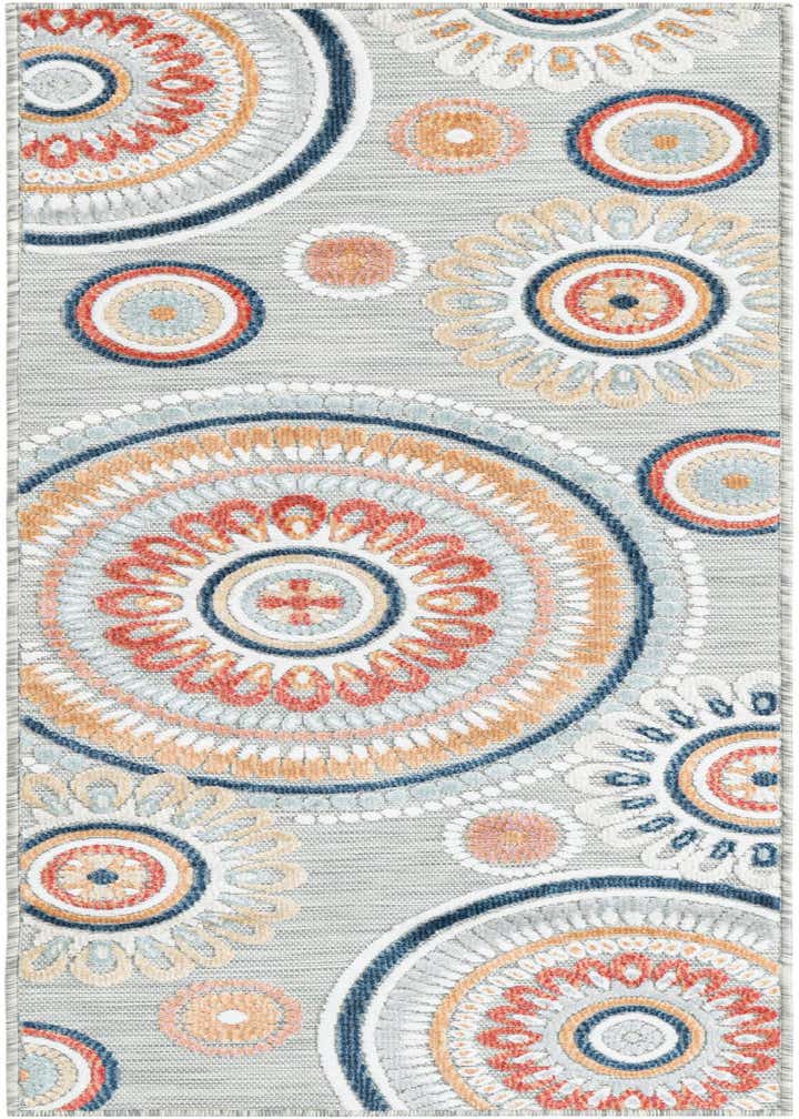 2' 2 x 6' Easy-Clean Botanical Indoor / Outdoor Runner Rug