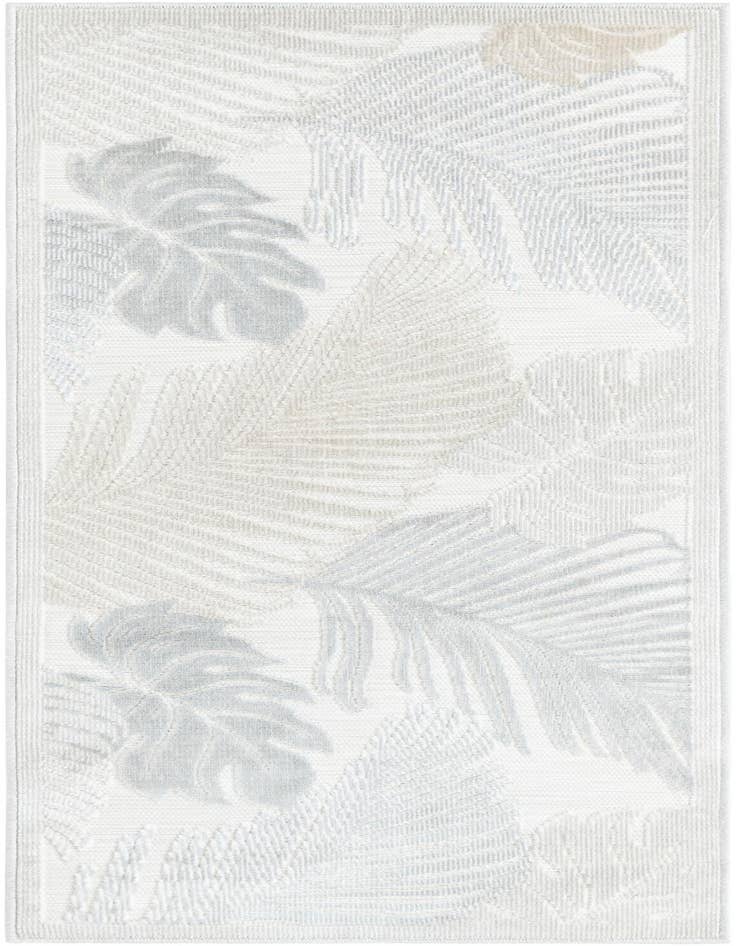 Detail image of 2' 2 x 5' 3 Easy-Clean Botanical Indoor / Outdoor Runner Rug
