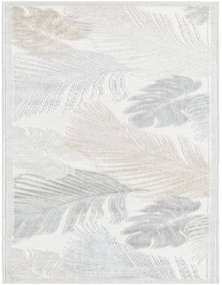 Detail image of 2' 2 x 6' Easy-Clean Botanical Indoor / Outdoor Runner Rug