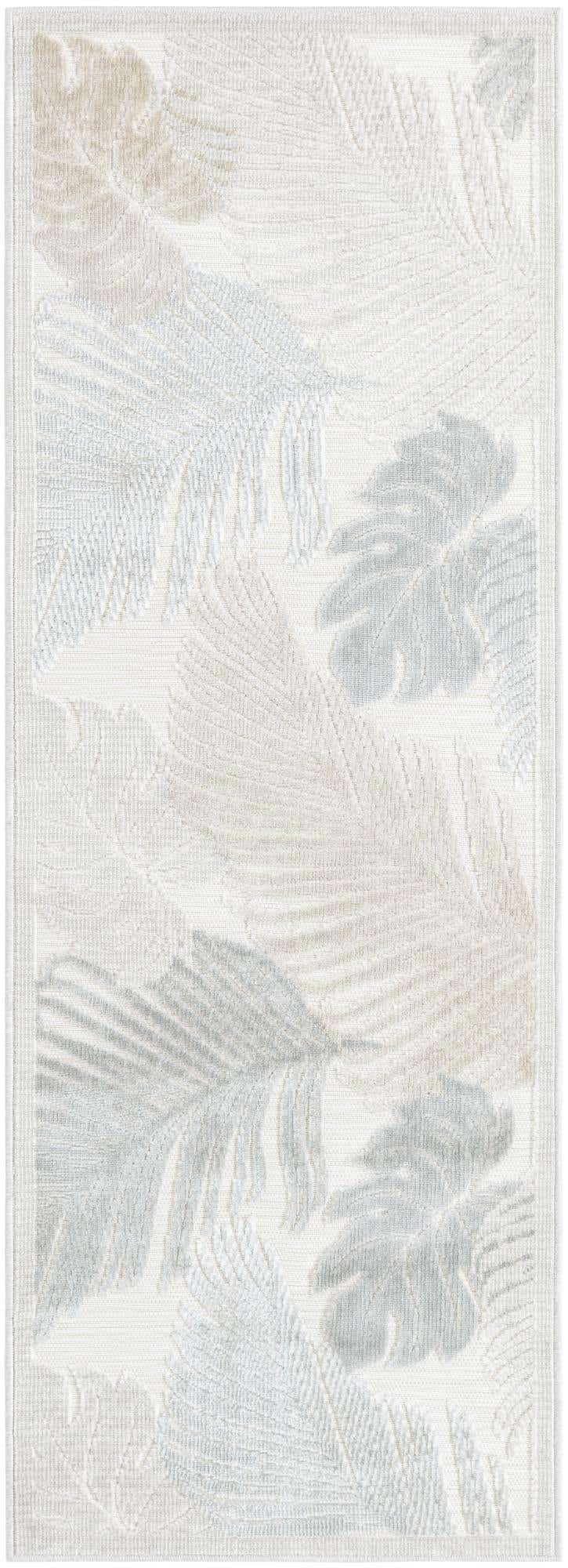 2' 2 x 6' Easy-Clean Botanical Indoor / Outdoor Runner Rug