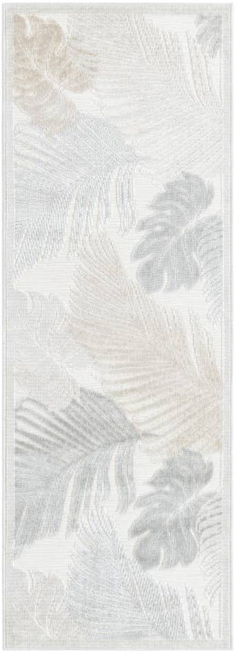 Detail image of 2' 2 x 6' Easy-Clean Botanical Indoor / Outdoor Runner Rug