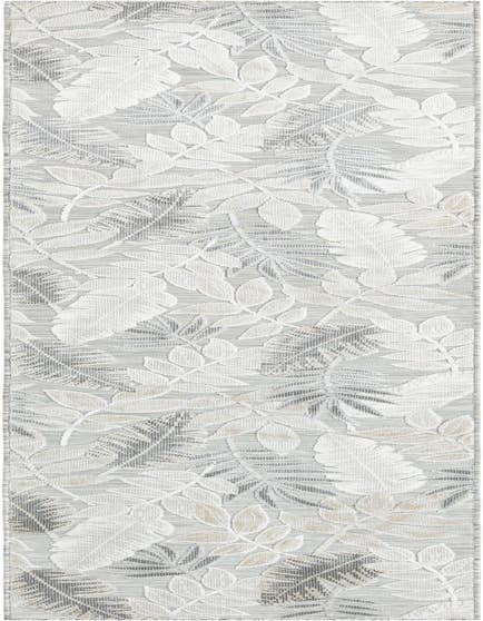 Detail image of 2' 7 x 12' Easy-Clean Botanical Indoor / Outdoor Runner Rug