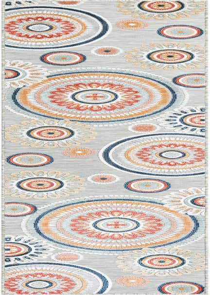 2' 7 x 12' Easy-Clean Botanical Indoor / Outdoor Runner Rug