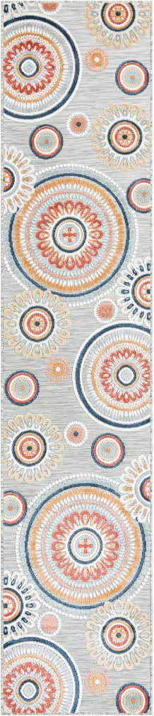 2' 7 x 12' Easy-Clean Botanical Indoor / Outdoor Runner Rug