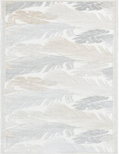 Detail image of 2' 7 x 12' Easy-Clean Botanical Indoor / Outdoor Runner Rug