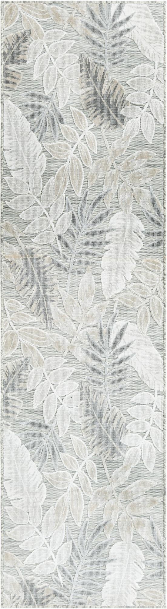 65cm x 245cm  Washable Botanical Indoor / Outdoor Runner Rug