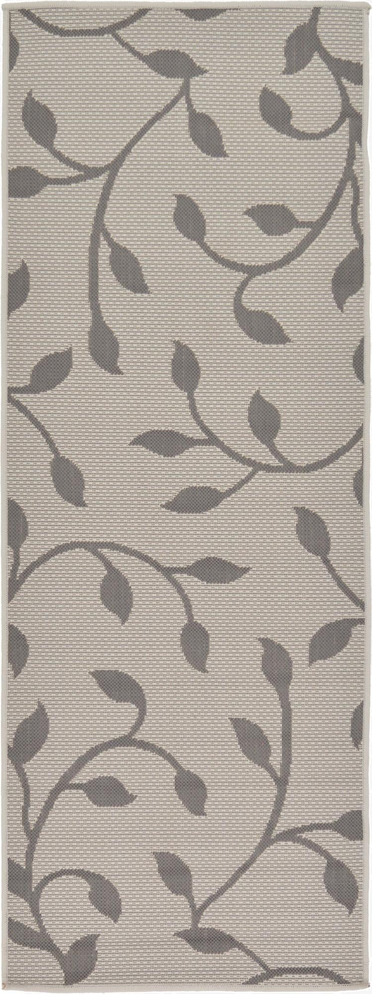 2' 2 x 6' Easy-Clean Botanical Indoor / Outdoor Runner Rug