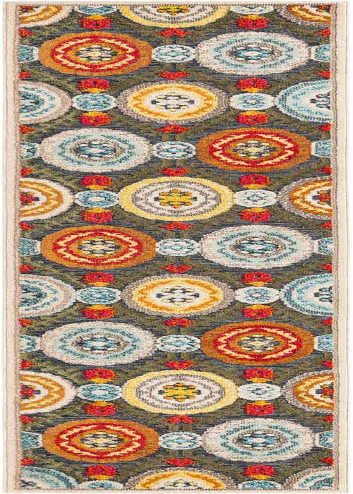 2' 7 x 10' Easy-Clean Casablanca Indoor / Outdoor Runner Rug