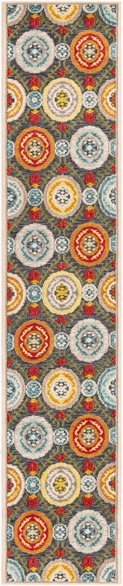 2' 7 x 12'  Washable Casablanca Indoor / Outdoor Runner Rug