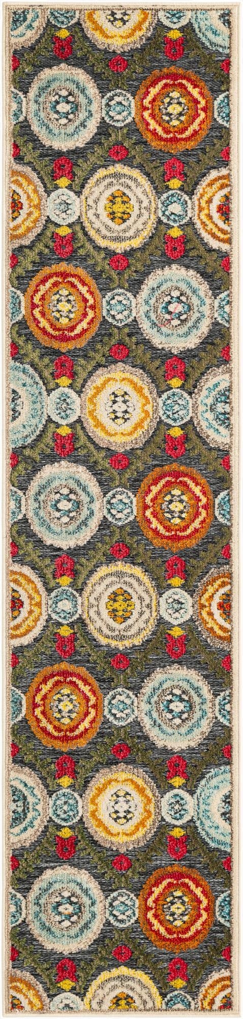 2' x 8'  Washable Casablanca Indoor / Outdoor Runner Rug