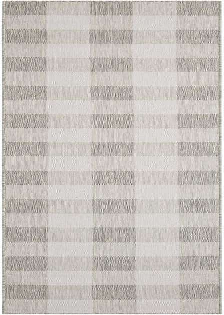 2' 7 x 12' Easy-Clean Checkered Indoor / Outdoor Runner Rug