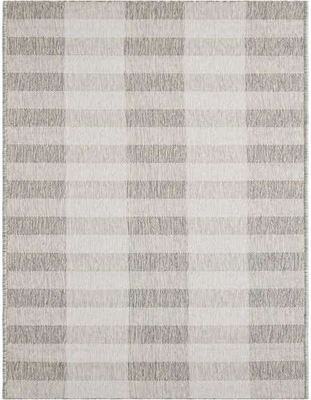 2' 7 x 12' Easy-Clean Checkered Indoor / Outdoor Runner Rug