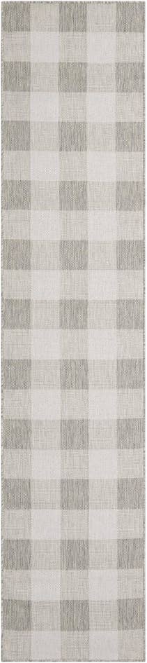 Detail image of 2' 7 x 12' Easy-Clean Checkered Indoor / Outdoor Runner Rug