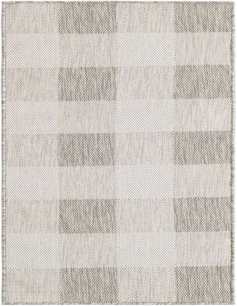 2' x 5' 3 Easy-Clean Checkered Indoor / Outdoor Runner Rug