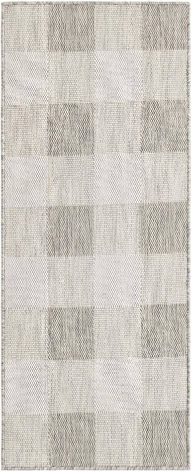 Detail image of 2' x 5' 3 Easy-Clean Checkered Indoor / Outdoor Runner Rug
