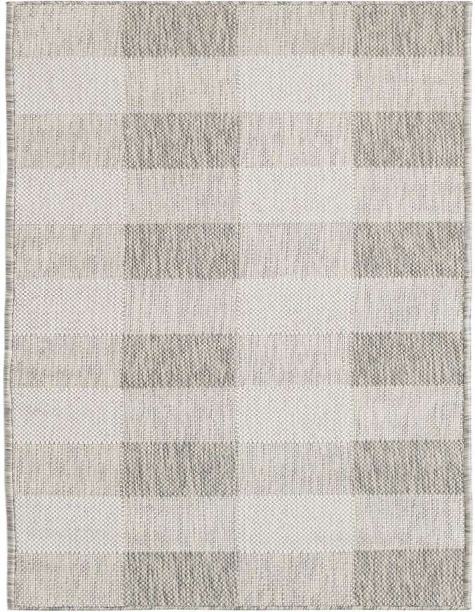 2' x 6' Easy-Clean Checkered Indoor / Outdoor Runner Rug