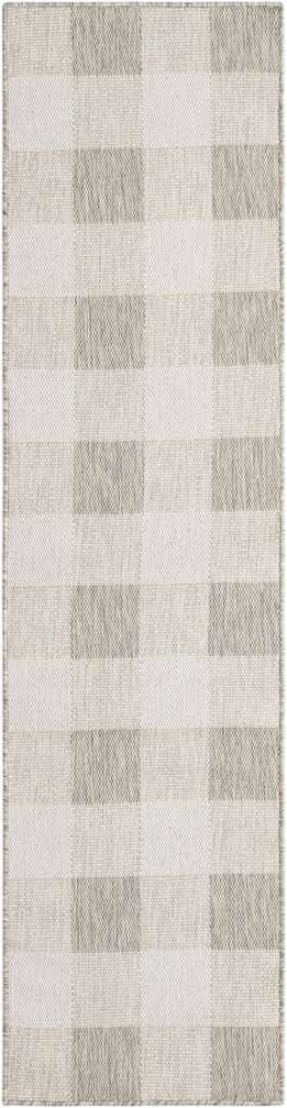 2' x 8' Easy-Clean Checkered Indoor / Outdoor Runner Rug