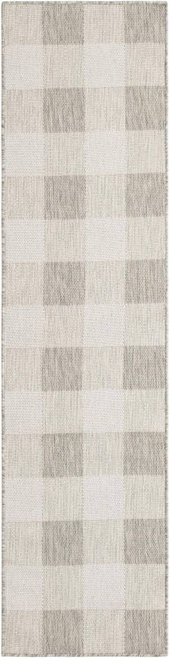 Detail image of 2' x 8' Easy-Clean Checkered Indoor / Outdoor Runner Rug