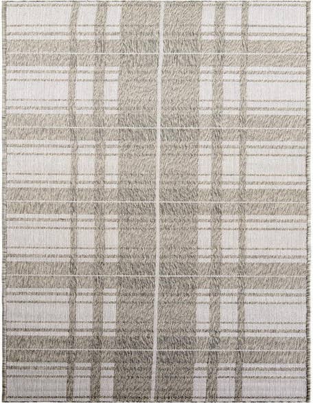 Detail image of 2' 7 x 12' Easy-Clean Checkered Indoor / Outdoor Runner Rug