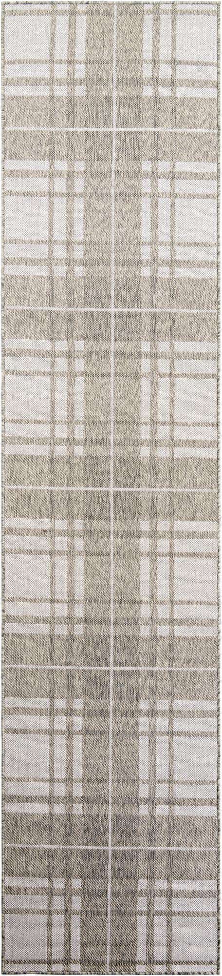 2' 7 x 12' Easy-Clean Checkered Indoor / Outdoor Runner Rug