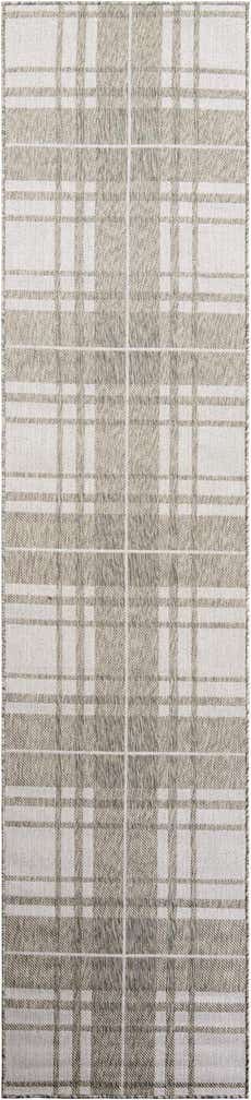 2' 7 x 12' Easy-Clean Checkered Indoor / Outdoor Runner Rug