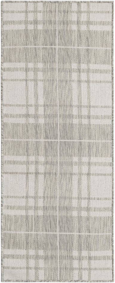 Detail image of 2' x 5' 3 Easy-Clean Checkered Indoor / Outdoor Runner Rug