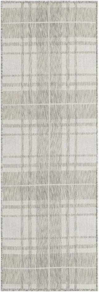Detail image of 2' x 6' Easy-Clean Checkered Indoor / Outdoor Runner Rug