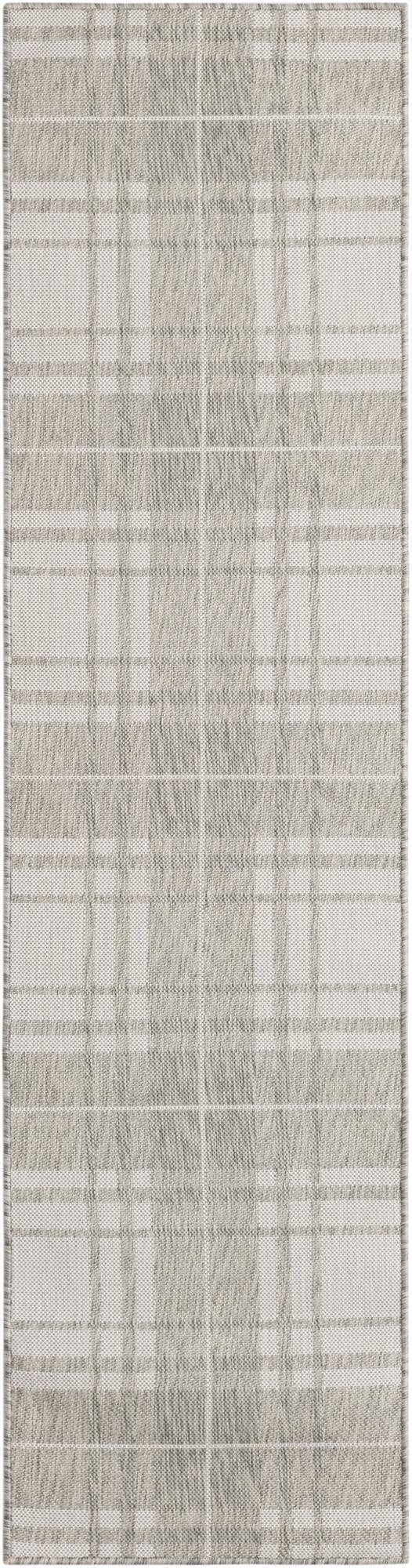 2' x 8'  Washable Checkered Indoor / Outdoor Runner Rug