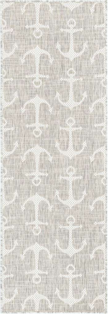 2' x 6' Easy-Clean Coastal Indoor / Outdoor Runner Rug