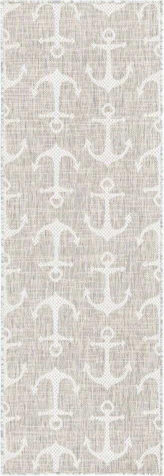 Detail image of 2' x 6' Easy-Clean Coastal Indoor / Outdoor Runner Rug