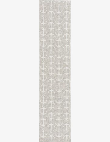 2' 7 x 12' Easy-Clean Coastal Indoor / Outdoor Runner Rug