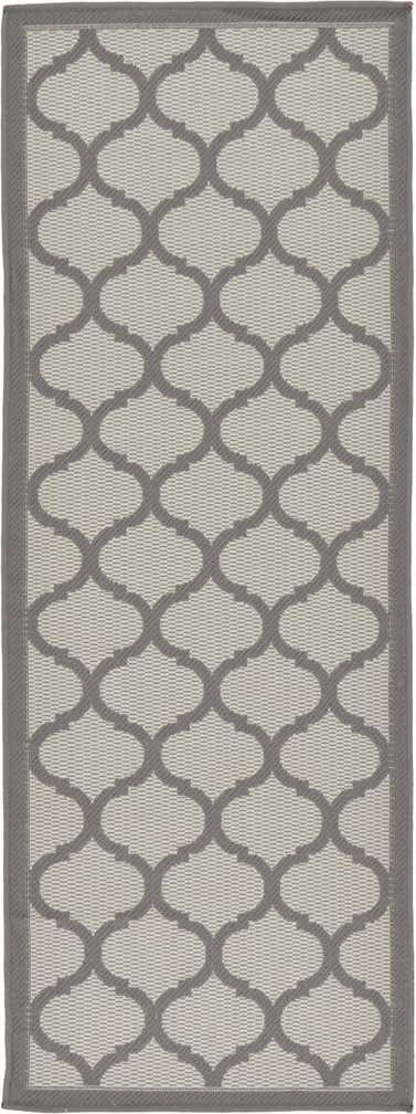 2' 2 x 6' Easy-Clean Lattice Indoor / Outdoor Runner Rug