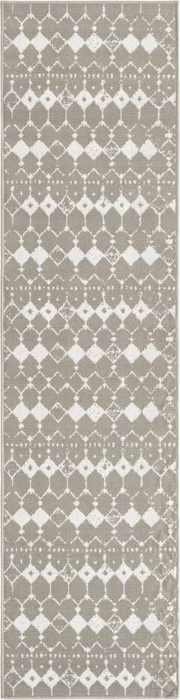 2' x 8' Easy-Clean Lattice Indoor / Outdoor Runner Rug