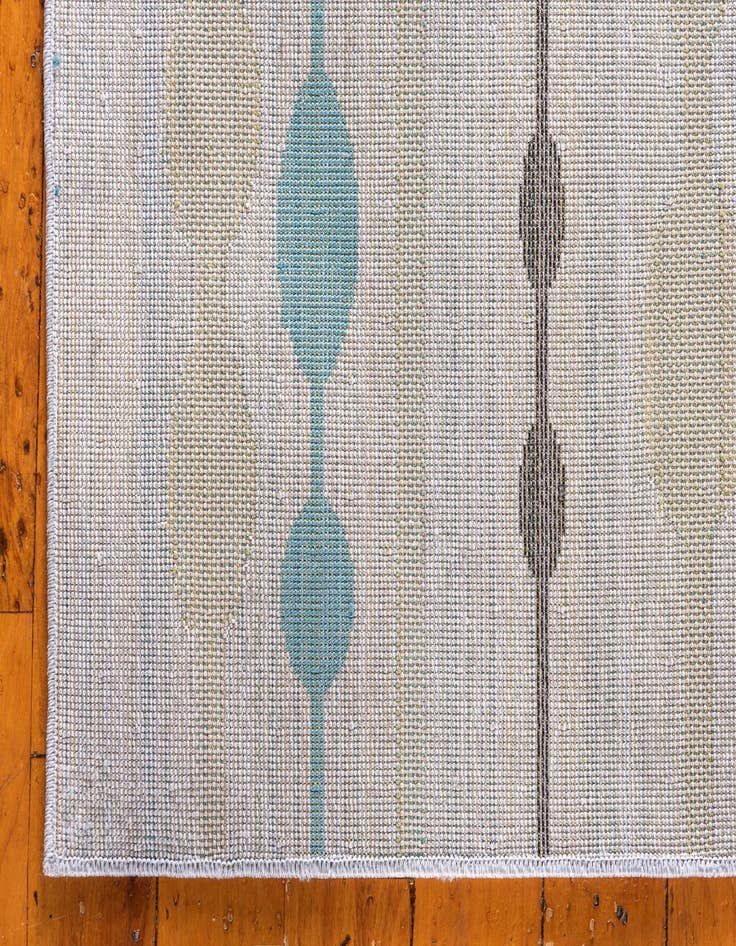 Detail image of 2' x 6'  Washable Modern Indoor / Outdoor Runner Rug