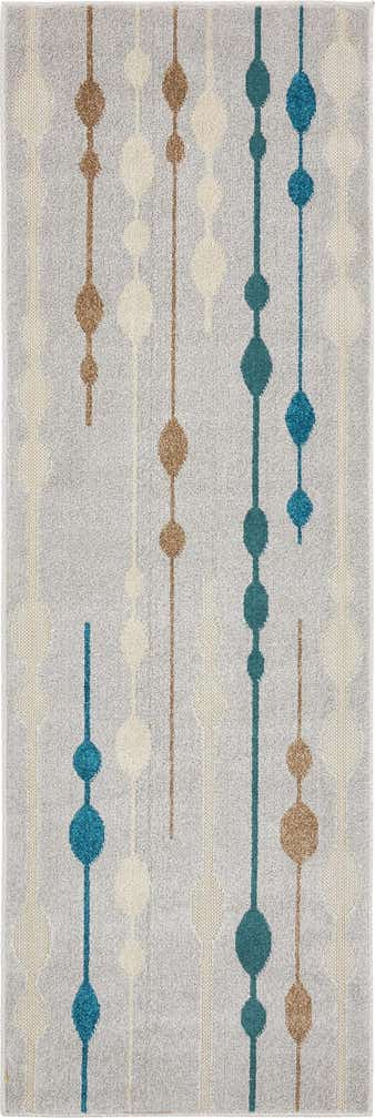 2' x 6' Easy-Clean Modern Indoor / Outdoor Runner Rug