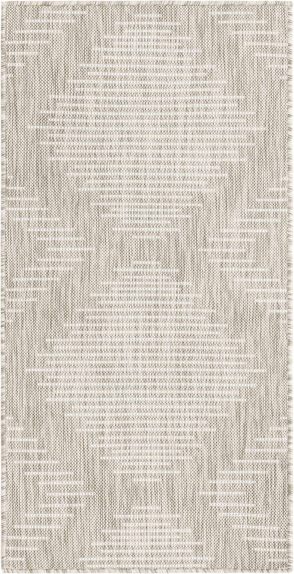2' x 4' Easy-Clean Modern Indoor / Outdoor Runner Rug