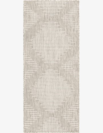 2' x 5' 3 Easy-Clean Modern Indoor / Outdoor Runner Rug