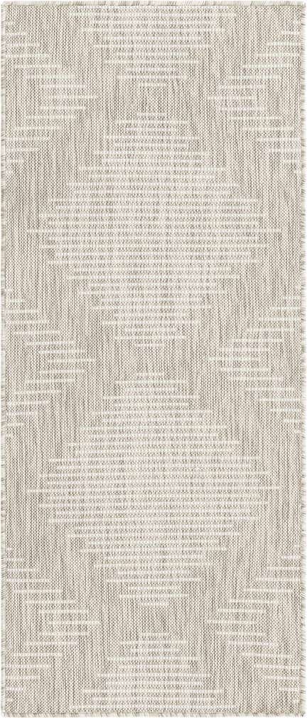 2' x 5' 3 Easy-Clean Modern Indoor / Outdoor Runner Rug