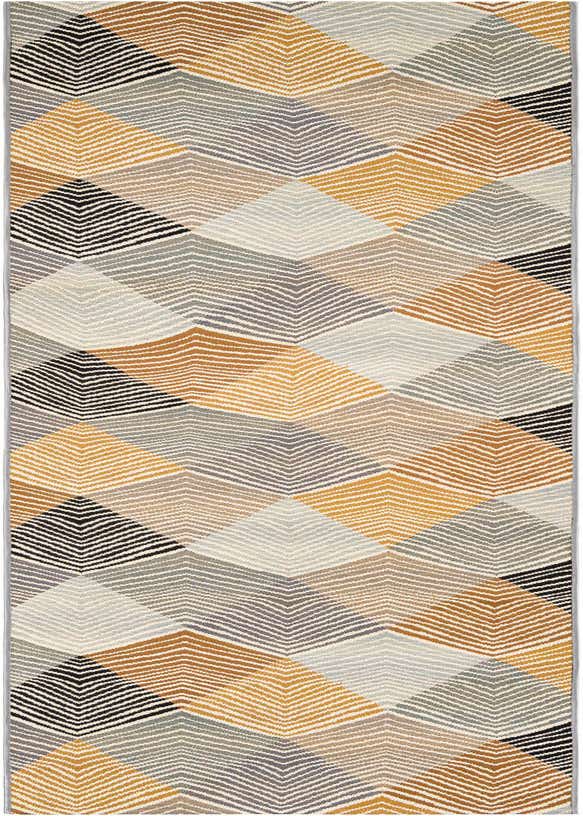 2' 7 x 10' Easy-Clean Modern Indoor / Outdoor Runner Rug