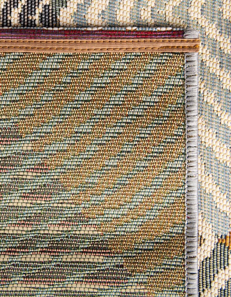 Detail image of 2' x 8' Easy-Clean Modern Indoor / Outdoor Runner Rug