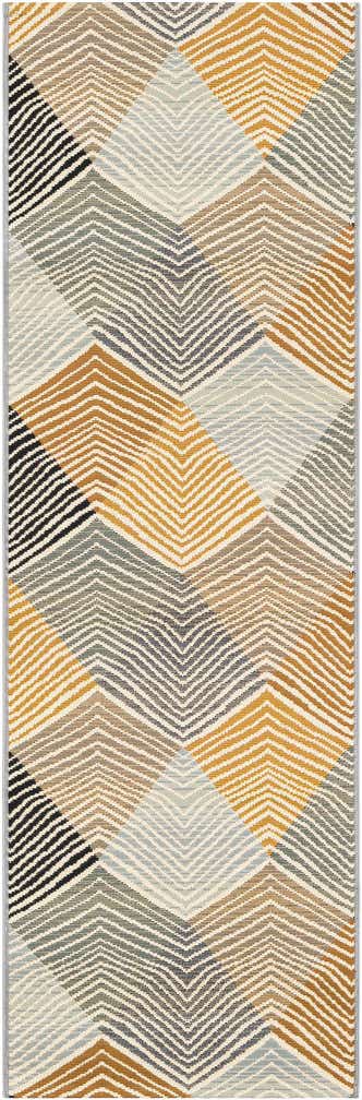 2' x 6' Easy-Clean Modern Indoor / Outdoor Runner Rug