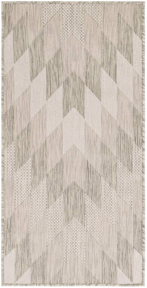 Detail image of 2' x 4' Easy-Clean Modern Indoor / Outdoor Runner Rug