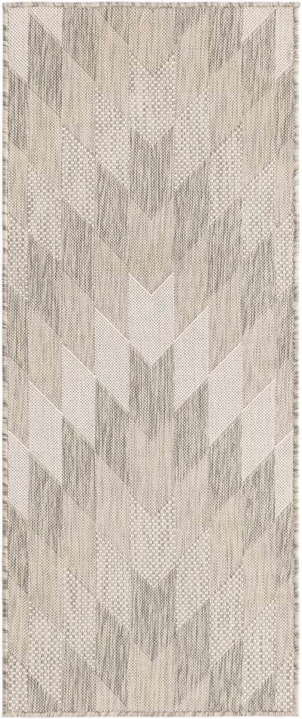 2' x 5' 3 Easy-Clean Modern Indoor / Outdoor Runner Rug