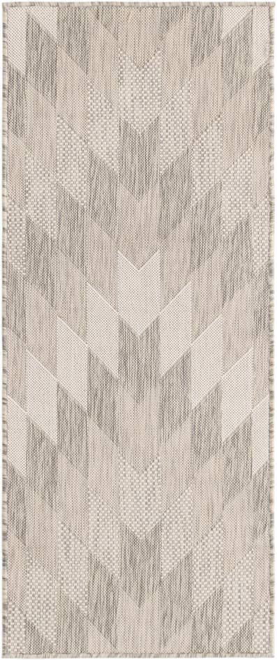 Detail image of 2' x 5' 3 Easy-Clean Modern Indoor / Outdoor Runner Rug