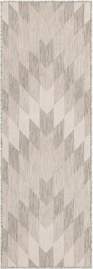 Detail image of 2' x 6' Easy-Clean Modern Indoor / Outdoor Runner Rug