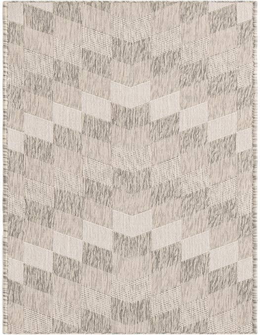 Detail image of 2' x 8' Easy-Clean Modern Indoor / Outdoor Runner Rug