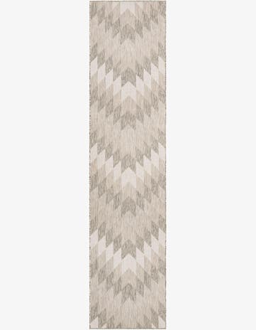 2' 7 x 12' Easy-Clean Modern Indoor / Outdoor Runner Rug