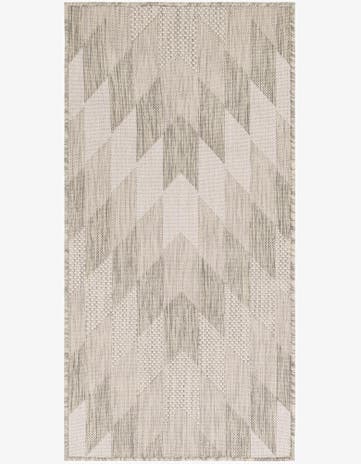 2' x 4' Easy-Clean Modern Indoor / Outdoor Runner Rug