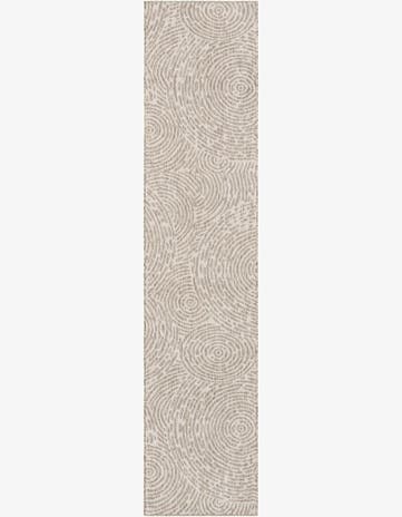 2' 7 x 12' Easy-Clean Modern Indoor / Outdoor Runner Rug