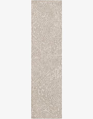 Gray Easy-Clean Modern Indoor / Outdoor Runner Rug